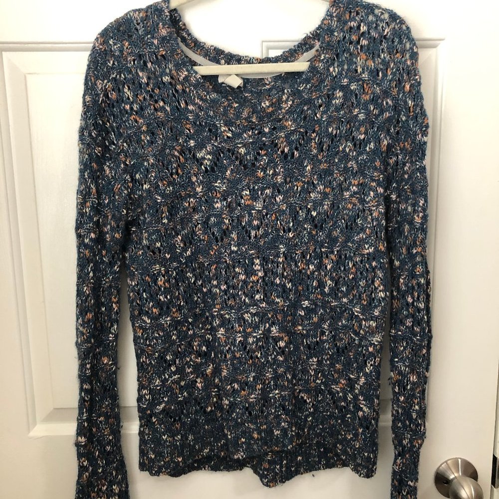 HINGE Open Knit, Wool Sweater